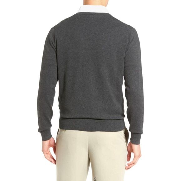 NWT Cutter & Buck Lakemont Tri-Blend Mens V-Neck Pullover Grey Sweater Size Smal - Picture 6 of 13